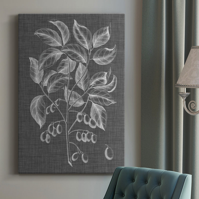 " Graphic Foliage V ", 12" H x 8" W x 1" D