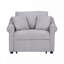 Fauteuil convertible 3-en-1 avec dossier réglable et roulettes Praro Chenille-832876829