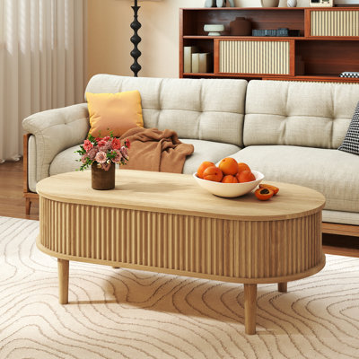 39" Fluted Lift Top Coffee Table