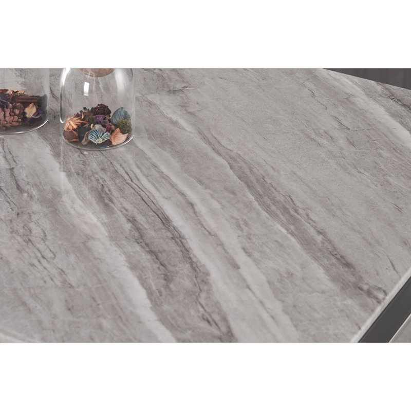 Nazia 4 - Person Dining Set, Grey/Silver