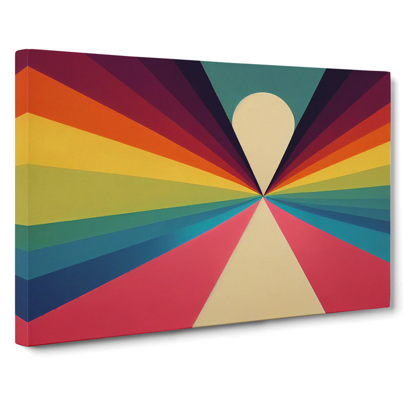 Rainbow Abstract - Wrapped Canvas, 35cm H x 50cm W x 3cm D