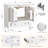 30" Solid Wood Frame Freestanding Bathroom Vanity with Sink, Door Organizer-1518867882-1533454940