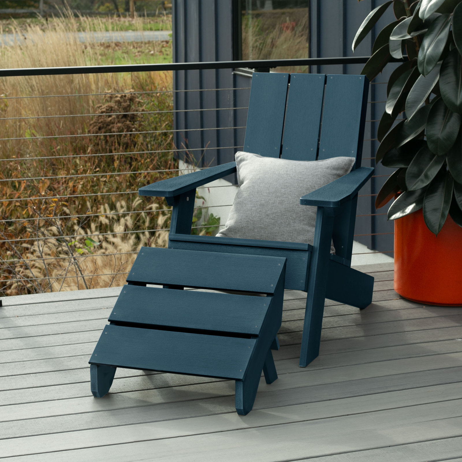 Byrnes Adirondack Chair, Nantucket Blue