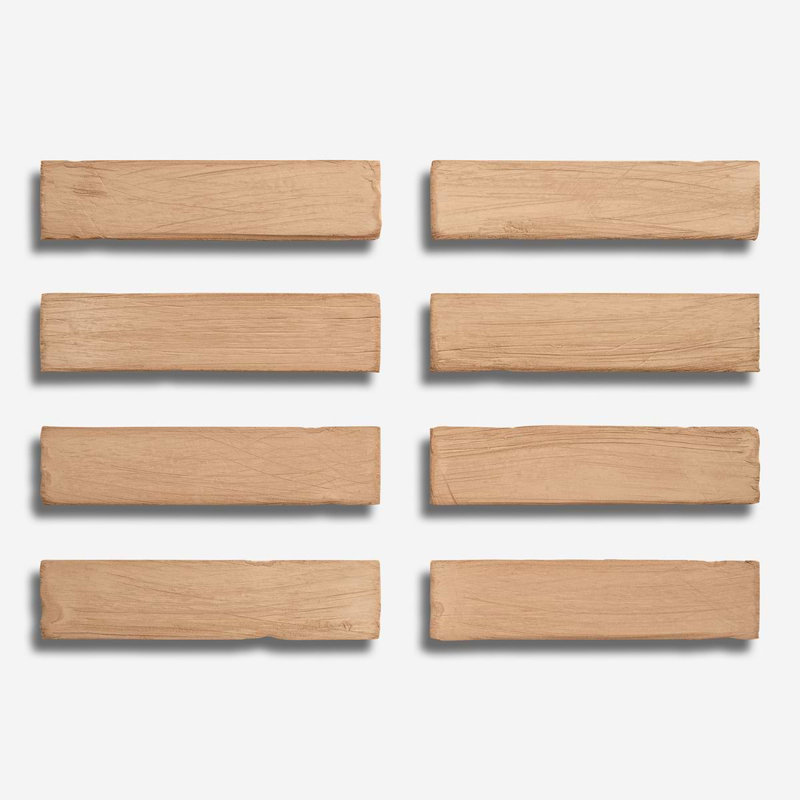 Impress 2X10 Handmade Matte Terracotta Subway Wall Tile, Sand Terracotta