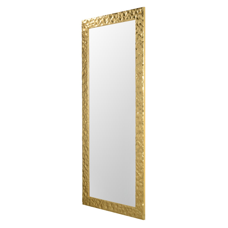 Caire Flat Wall Mirror, Gold, 180cm H x 80cm W