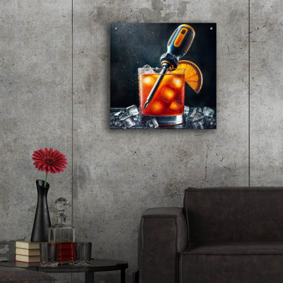 «Tournevis cocktail» par Rey Klimt, art mural acrylique