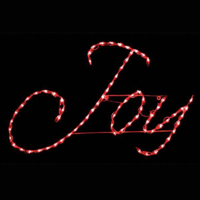Joy LED Sign - Red (44")