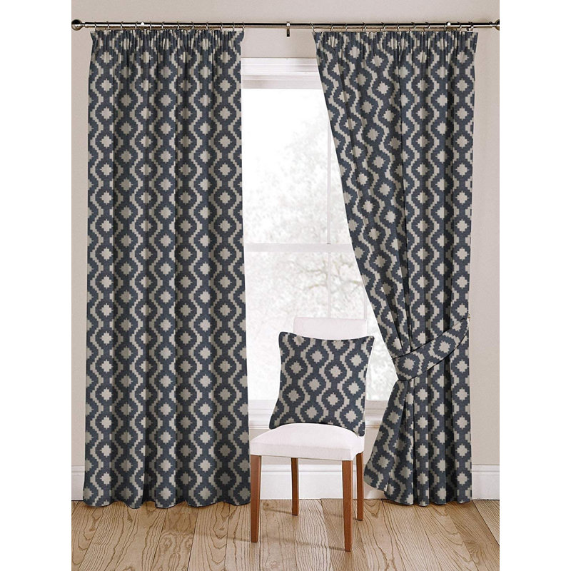 Zilla Blackout Pair, Blue, Width 116 x Drop  228cm