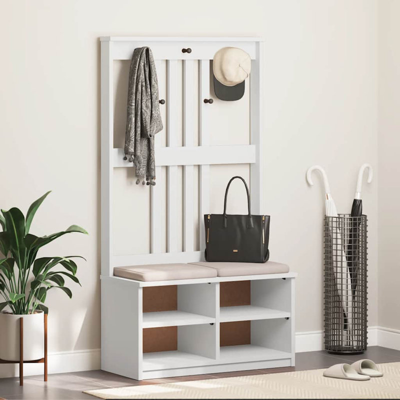 Chandlar Hall Tree 87cm Wide, White