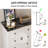 5 Drawer Dresser With Marble Pattern Countertop