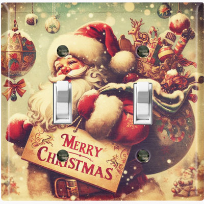 Merry Christmas Santa Claus Presents Nature Thema