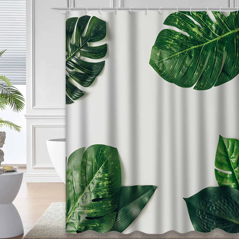 Rideau de douche Beach Palm Tree, L 72 po x l 78 po