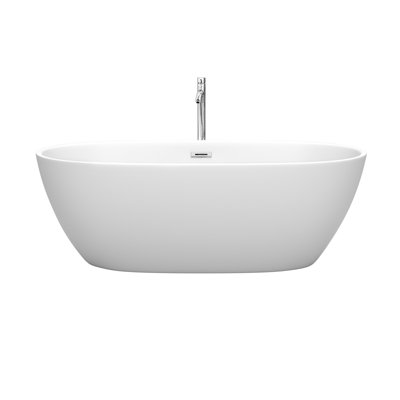 Juno 67'' x 32'' Freestanding Soaking Acrylic Bathtub with Faucet