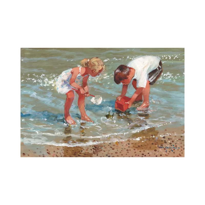 Putting Up A Stand by John Haskins - Painting on Canvas, 45.72cm H x 66.04cm W x 1.9cm D, Wrapped Canvas