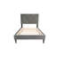 Lit simple avec support à 12 lattes, tête de lit réglable jusqu'à 3 pouces, velours pour chambre à coucher glamour