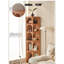 Armoire de coin en bois de cerisier de style rétro