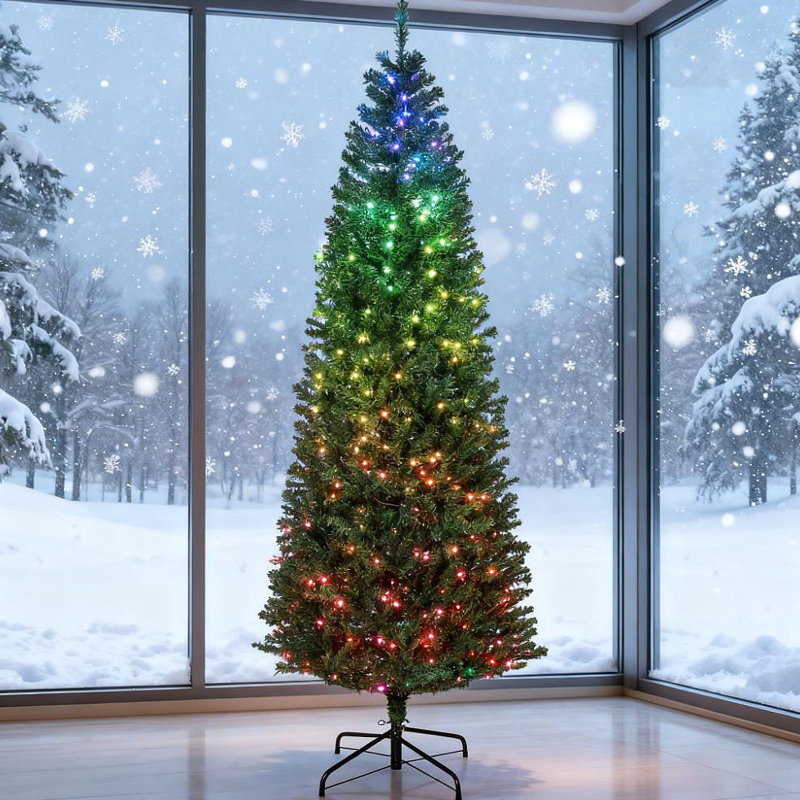 Arbre de Noël artificiel 7 pi, H 7 pi