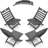 4 Pcs Outdoor Folding Adirondack Chairs (Set Of 4)-620488725