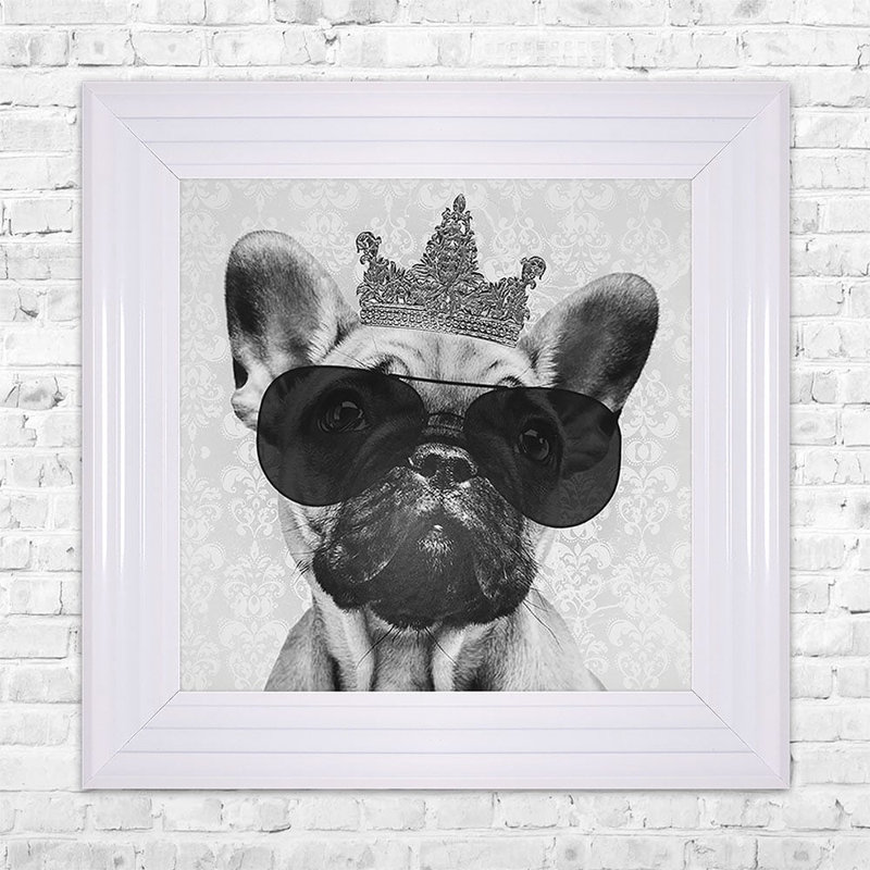 Single Picture Frame Print, 55cm H x 55cm W, White Framed