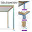 Pergola à persiennes en aluminium mauve à grain de bois réglable avec guirlandes de lumières pour terrasse et jardin-114928964