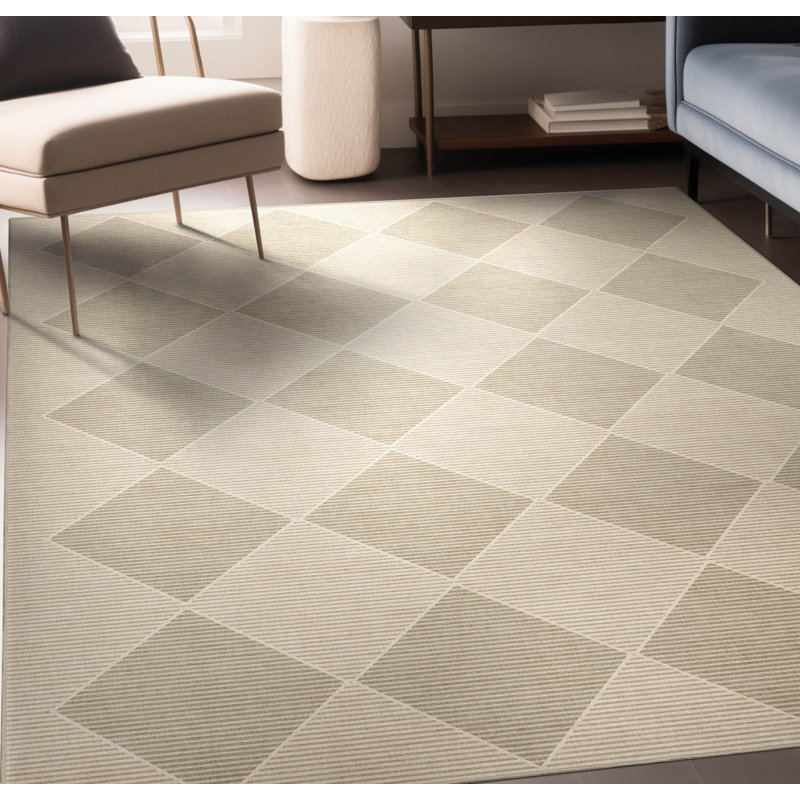 Tapis tissé à plat Kehr Basalt, Rectangle 5 pi 3 po x 7 pi 3 po