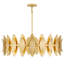 Luminaire suspendu feuille d'or 6 lumières Hayley
