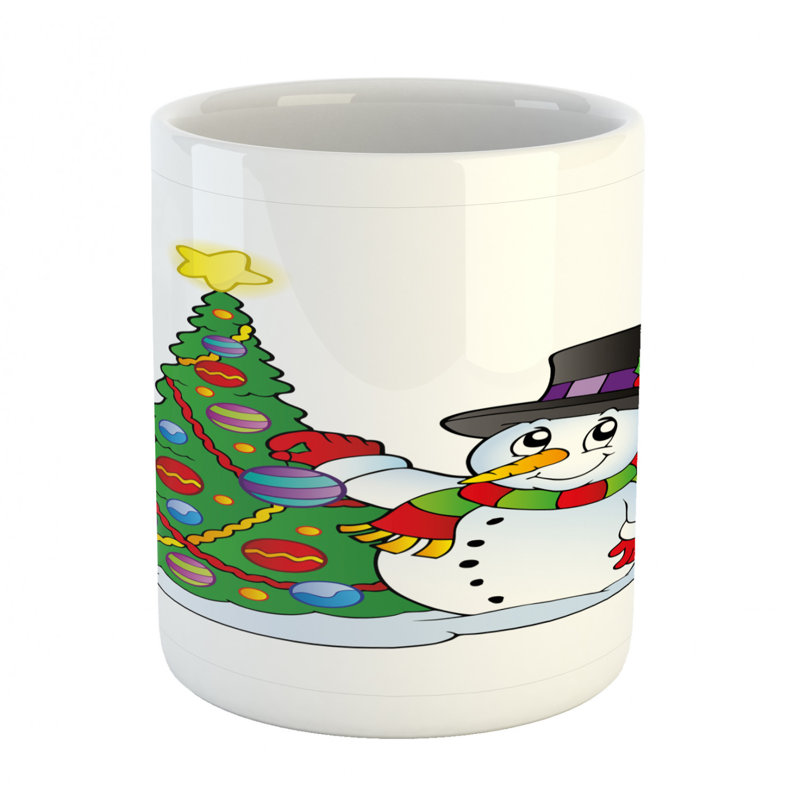 Grande tasse à café bonhomme de neige