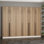 Support de couloir moderne en noyer de 87,0 po x 82,7 po x 13,8 po | 100% panneau de particules enduit de mélamine, épaisseur: 0,7 pouce | Solution de rangement élégante pour le vestibule et le salon, design durable et élégant