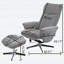 Fauteuil inclinable pivotant avec repose-pieds