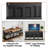 70.86" Wooden Dog Crate Furniture With 3 Drawers And Remove Diliver, Double Dog Kennel Furniture-1932456723