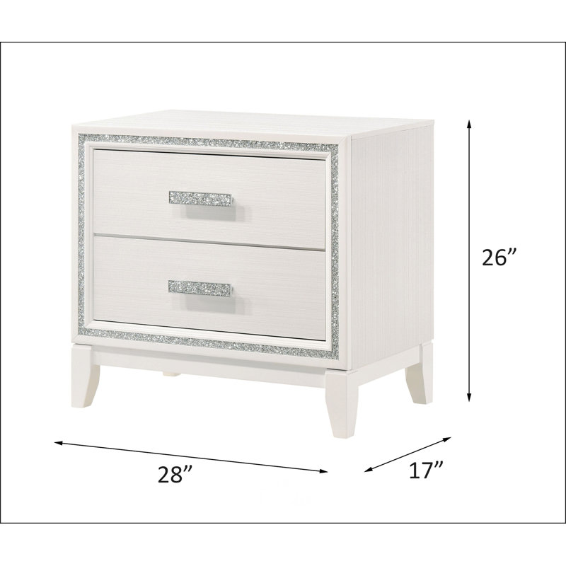 Haiden Nightstand, White