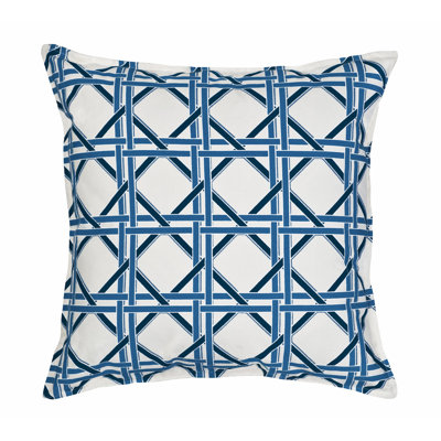  Cane Cotton Canvas Throw Pillow