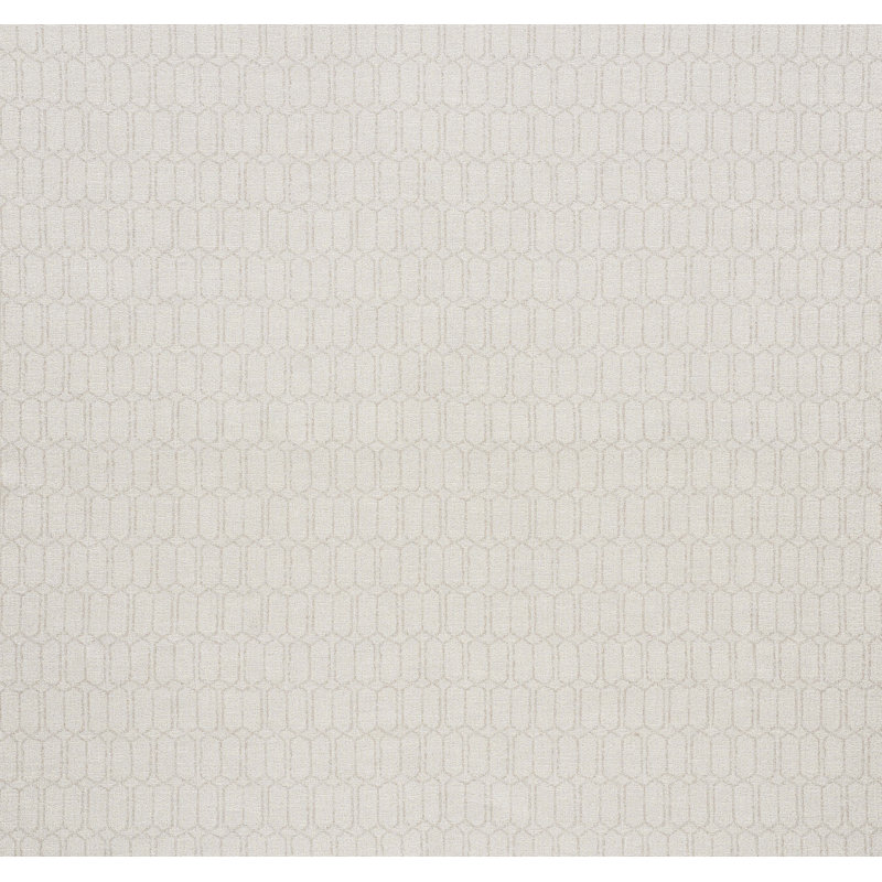 Modern Trellis Outdoor Fabric, Off White Stone