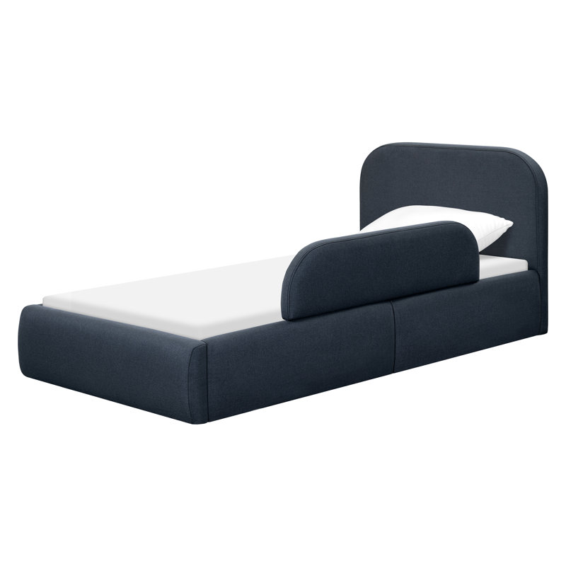 Nara Twin Bed, Performance Navy Eco-Twill, Twin