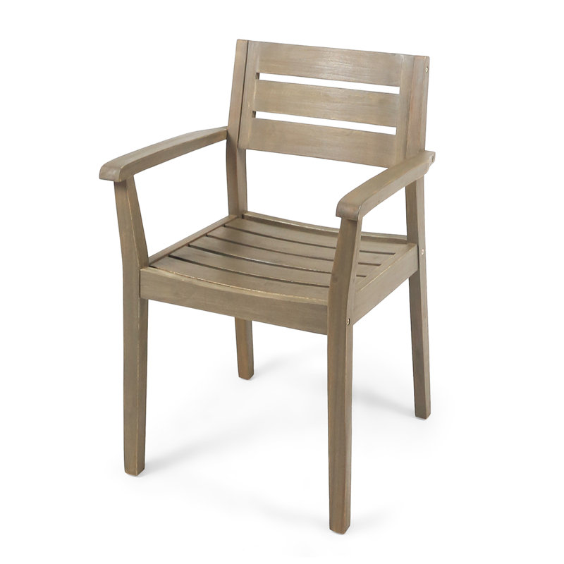 Chaise d'extérieur Amarrion, Gris