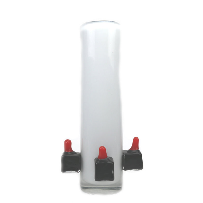 Vase Mercury blanc / noir / rouge