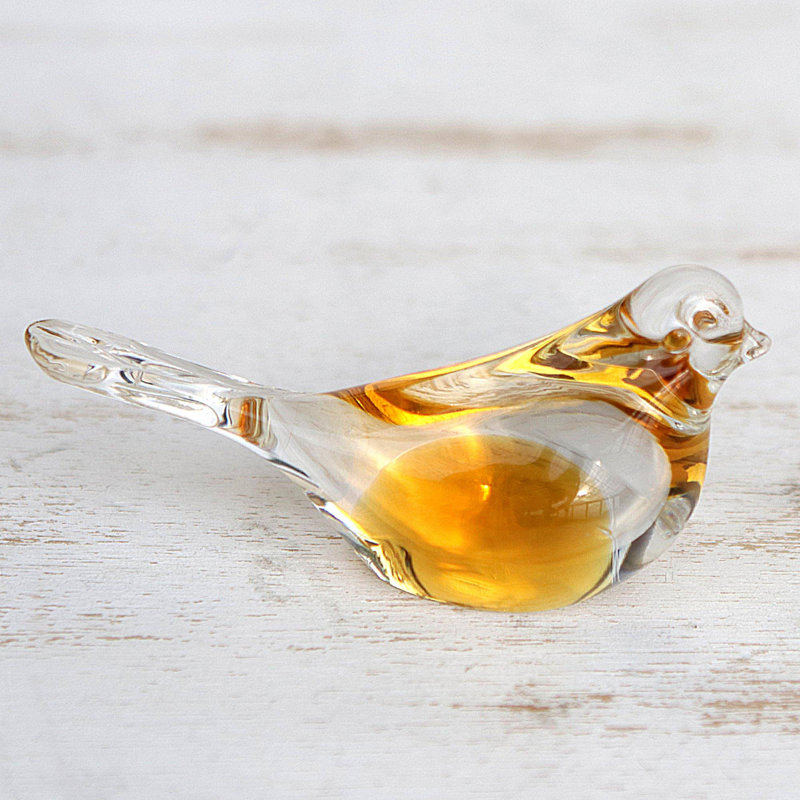 Handmade Glass Hourglass Decorative Object