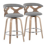 Betuel Swivel Upholstered Counter Stool