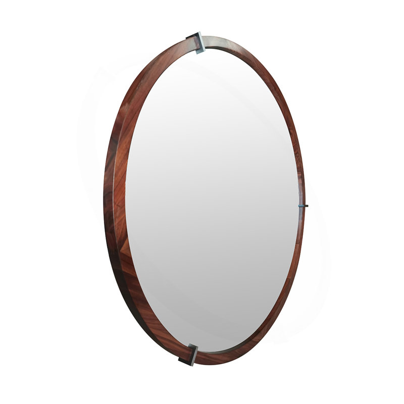 Miroir d'appoint mural Mid-Century 31,5 po Hausen