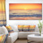 Yellow Cloudscape over Seashore - reproduction de photo sur toile tendue-19240209
