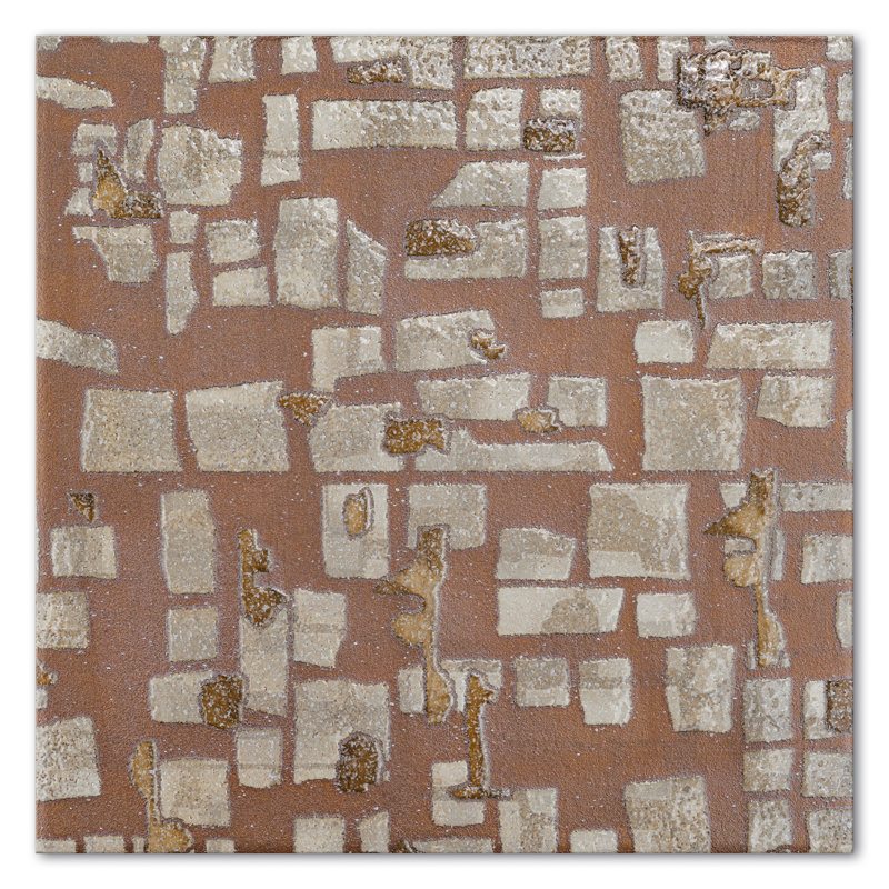 Charlotte 8.03 in. x 8.03 in. Textured Porcelain Floor and Wall Tile, Fall Copper