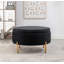 Mariantonietta Upholstered Round Storage Ottoman-2125246965