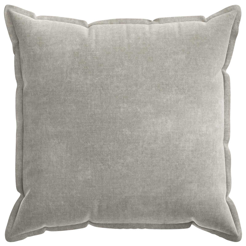  Cushion Cover HOUTEN Chenille Fabric Home Decor Textile Accessory Room, 2, 70 cm W x 70 cm D, Light Grey