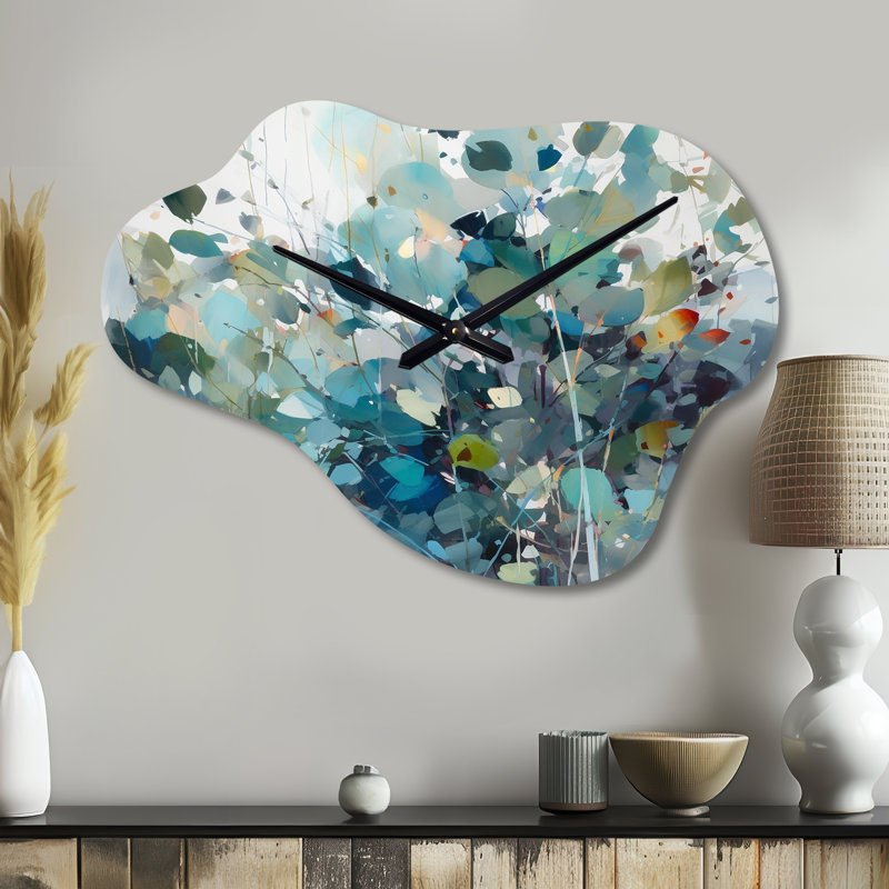 Horloge Karishma Green Leaf Foliage III, Grand