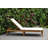 Jade Reclining Eucalyptus Wood Outdoor Chaise Lounge 