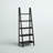 Natrona Black 72" H x 25.25" W Solid Wood Five Shelf Ladder Bookcase-372377373