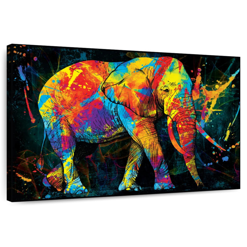 Éléphant brun Brampt, H 30 po x l 45 po