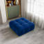 Repose-pieds carré standard en velours Jesse-812996241