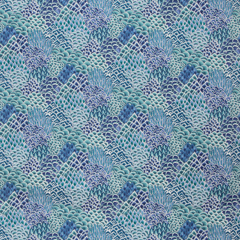 Grand Bazaar Katibi 100% Cotton Fabric, Turquoise