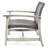Daphne 27.79 Inches Deep Outdoor Chair - And Wood Combination Modern Patio Seating & In Black